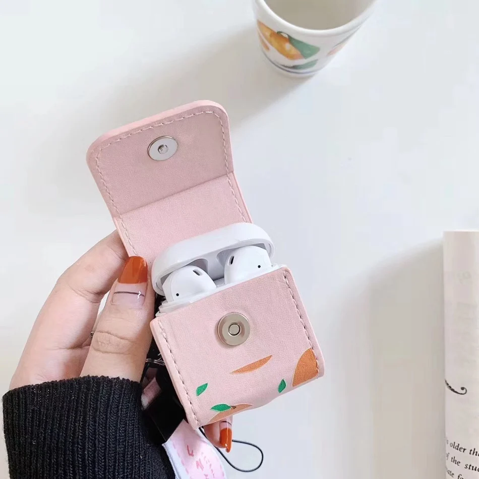 Сумка для наушников для Airpods чехол из искусственной кожи чехол для Airpods 1/2 чехол для наушников Роскошный чехол для наушников для Airpods беспроводные чехлы