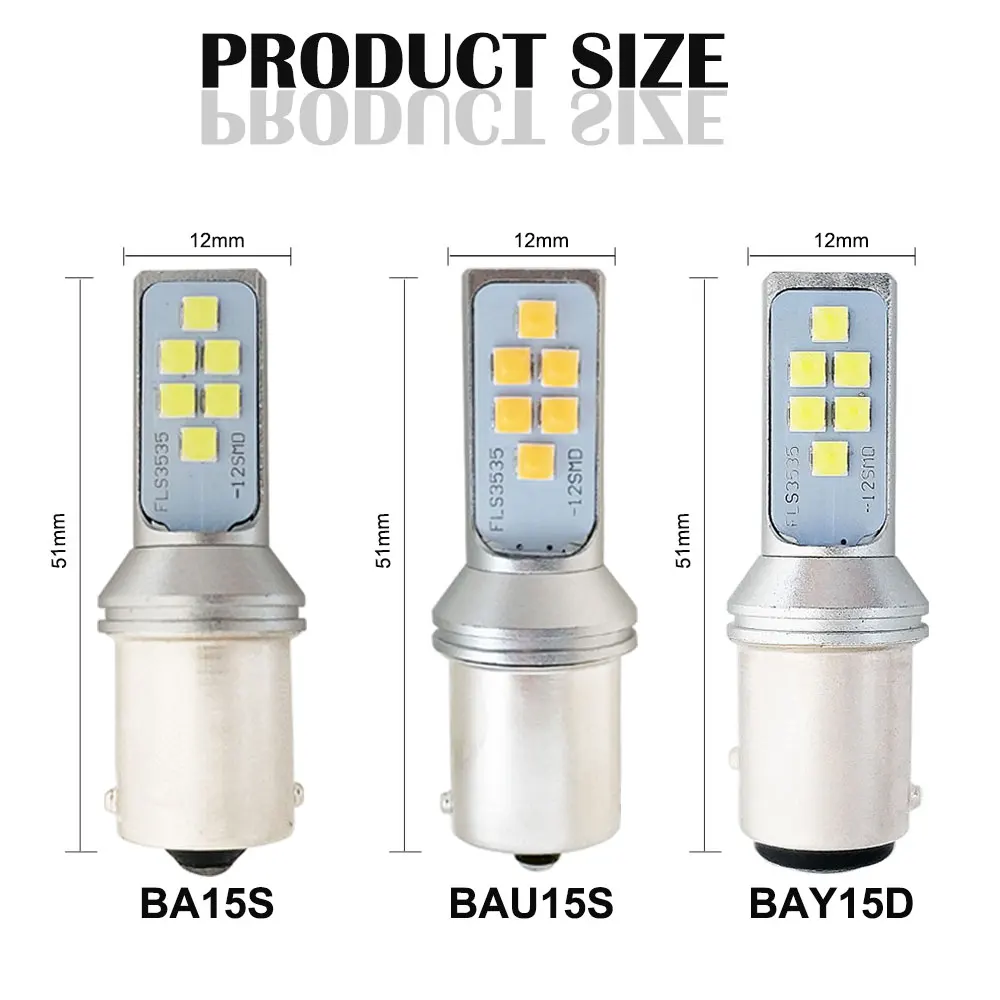 5 шт. 1156 BA15S BAU15S 1157 BAY15D светодиодный P21W P21/5W PY21W фонарь R5W автомобильный указатель