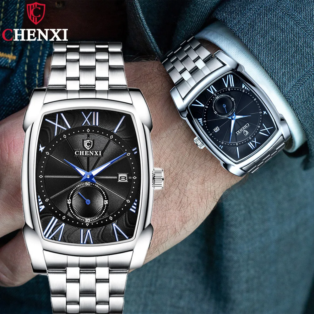 

CHENXI 2021 мужские часы лучший бренд класса люкс кварцевые мужские часы спортивные наручные часы мужские из нержавеющей стали Relogio Masculino