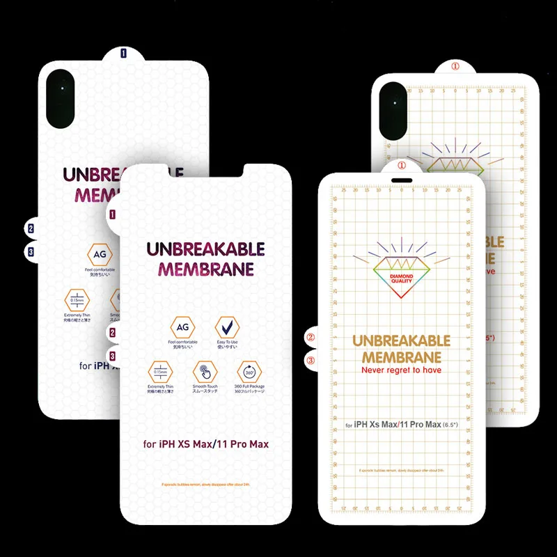 100 шт для IPHONE 12 Pro max/678 Plus/XS/XR 3D мягкий гидрогель пленка экрана 11 MAX/SE 2020 Защитная с