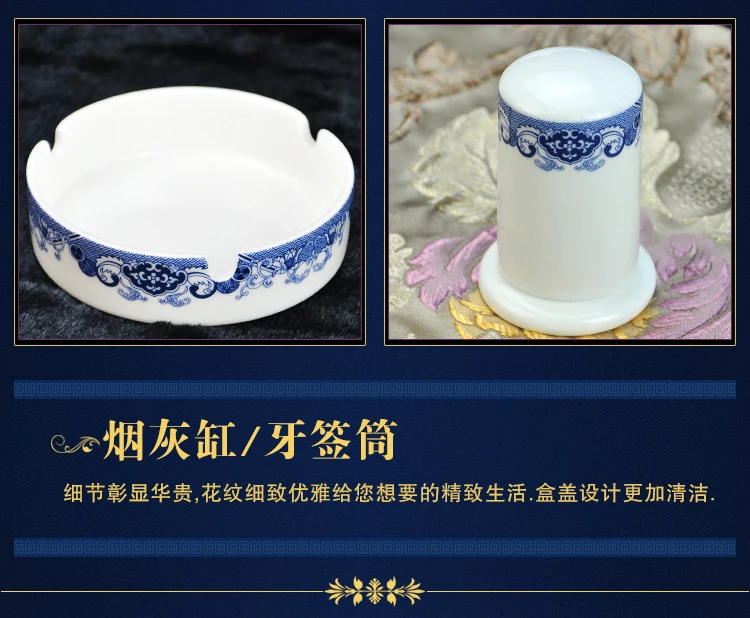В китайском стиле керамический посуда тушью Jiangnan Золотая инкрустированная фарфоровая десертная тарелка Стейк Салат закуски, торт посуда