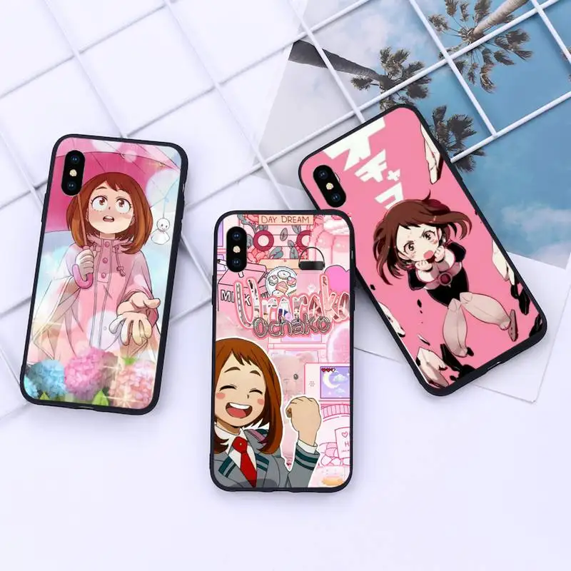 

Ochaco Uraraka My Hero Academia Phone Case For iphone 12 11 13 7 8 6 s plus x xs xr pro max mini