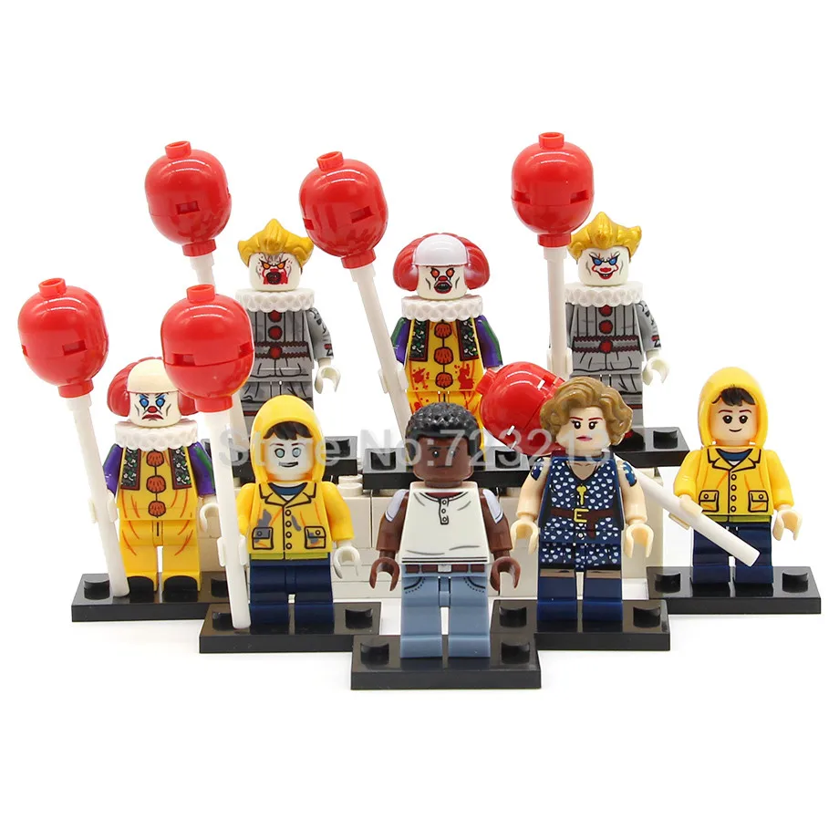 Фильм это фигурка Одиночная Pennywise Stephen King's It Beverly Marsh Джордж Mike Hanlon модель клоуна строительные блоки кирпичи игрушки
