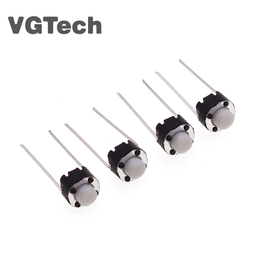 

1000pcs Vertical Round Micro Switch 6*6*4.3mm / 6*6*5mm DIP-2 2pin Tactile Tact Push Button Switch 6x6x4.3mm / 6x6x4.3mm 2p