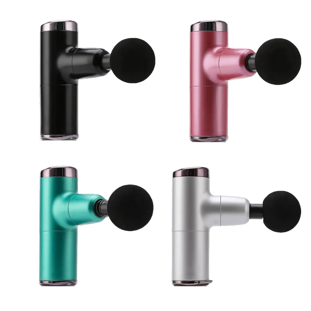 

Mini Massage Gun Electric Body Deep Tissue Massager Neck Muscle Relaxation 4Gear Pain Relief Therapy High Frequency Massage Gun