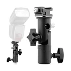 Универсальный кронштейн для вспышки типа Е, держатель для вспышки типа Горячий башмак, для студийной видеокамеры DSLR
