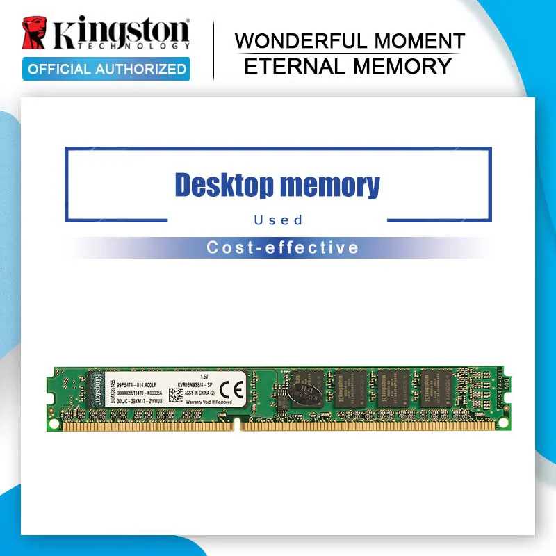 Kingston-módulo de Memoria RAM para ordenador de escritorio, 1GB, 2GB, DDR2, 4GB, DDR3, 8GB, 667MHZ, 800MHZ, 1333MHZ, 1600MHZ, ddr4, 2133Mhz, DIMM