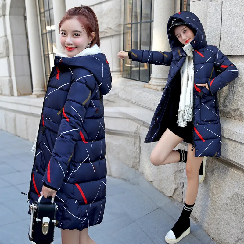 2019 модное зимнее женское пальто элегантное с длинным рукавом теплые парки на