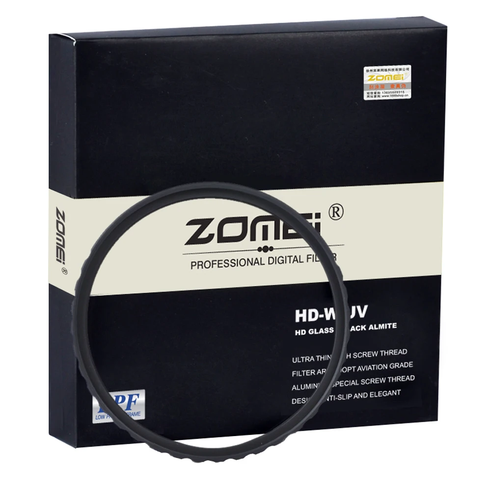 Zomei U HD-W УФ-фильтр 52 58 67 72 77 82 мм водостойкие анти-масляные ультратонкие