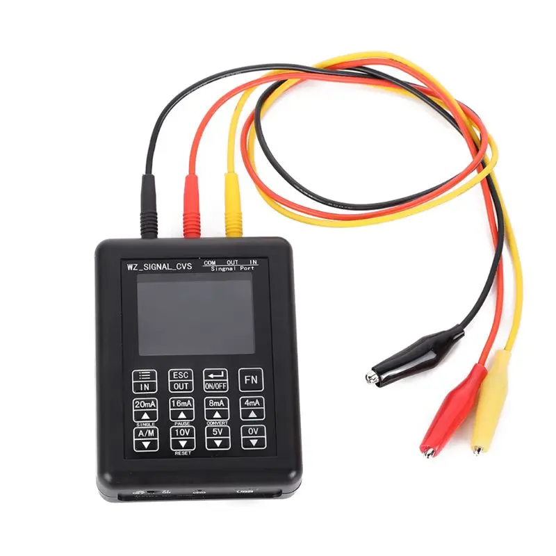 

Signal Generator, High Precise Adjustable Current Voltage Analog Simulator 0-10V 4-20mA Signal Generator Sources