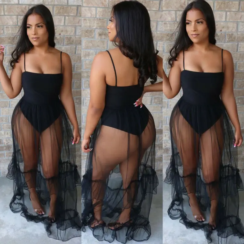 Летнее женское сексуальное прозрачное Сетчатое Прозрачное Бикини элегантное