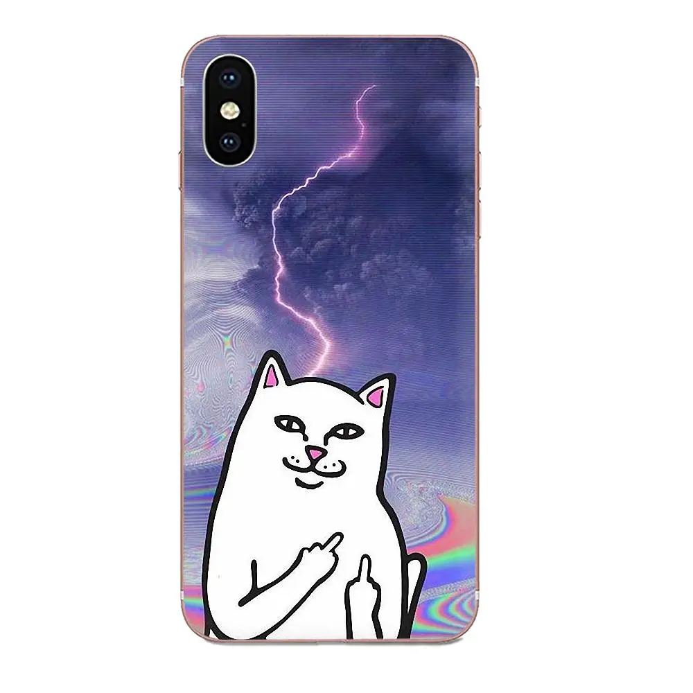 For Xiaomi Mi3 Mi4 Mi4C Mi4i Mi5 Mi 5S 5X 6 6X 8 SE Pro Lite A1 Max Mix 2 Note 3 4 Coque Shell Middle Finger Cat | Мобильные