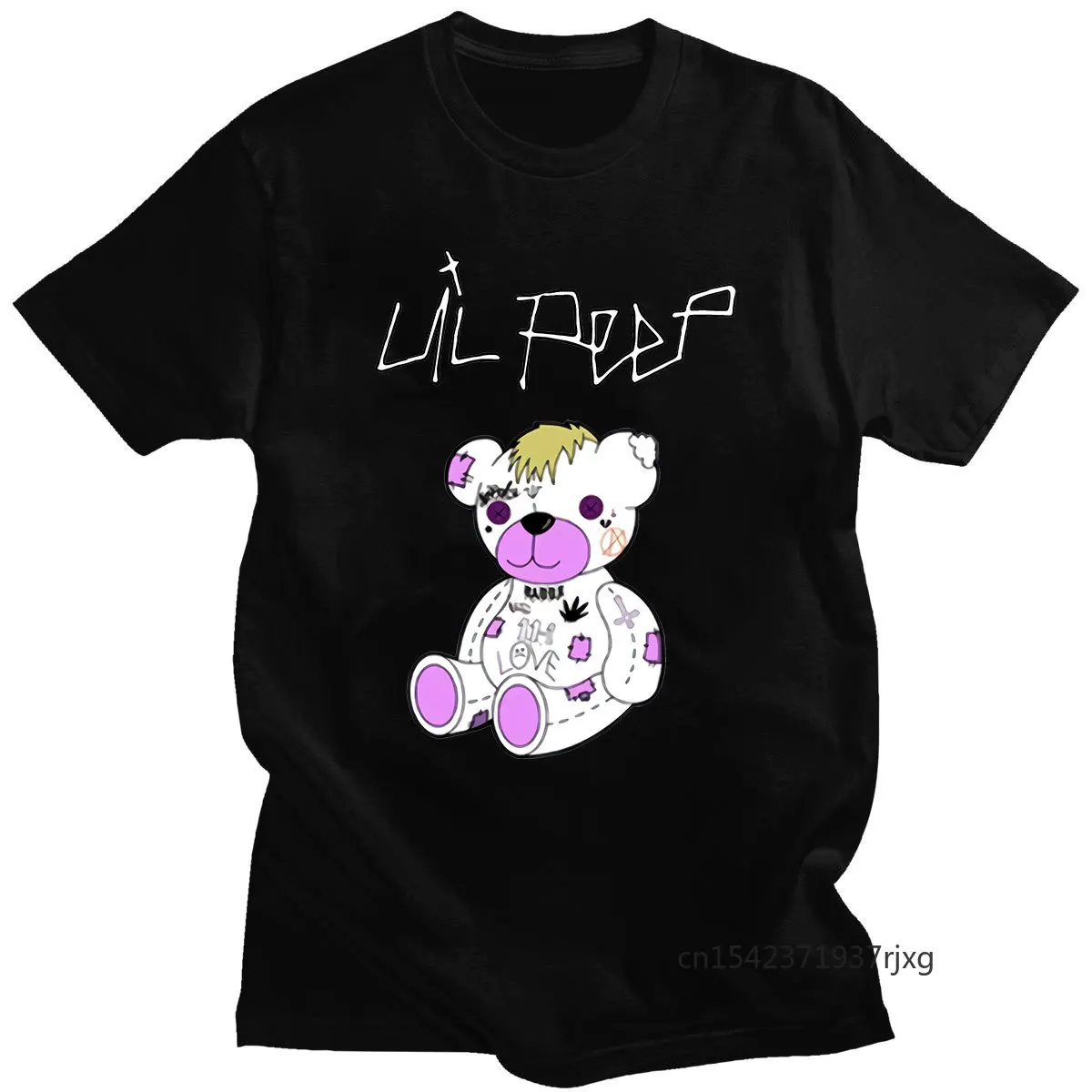 

Bear Lil Peep Graphic Cool T Shirt Unisex Lil Peep Rapper Funny Cartoon T-shirt Cry Baby Casual Tshirt Hip Hop Top Tees