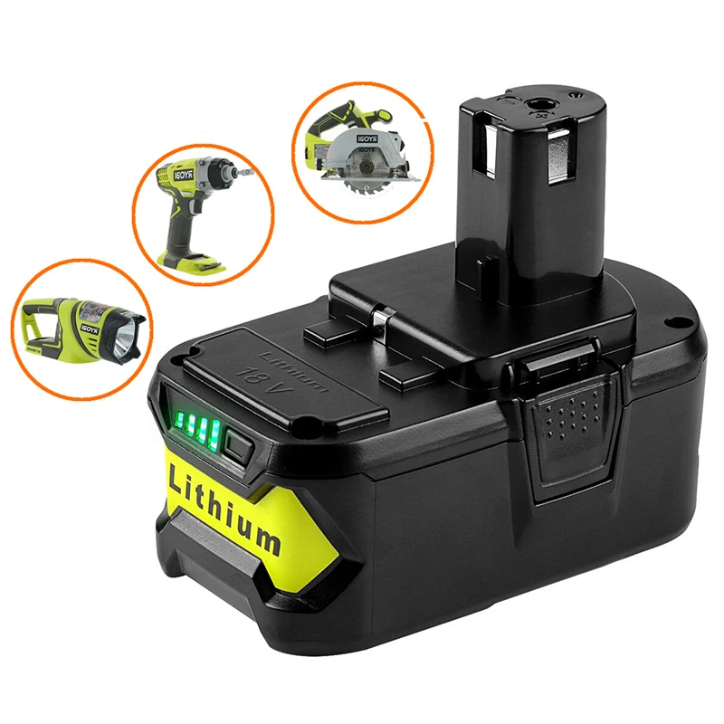 Новый литий ионный аккумулятор высокой емкости 18 в 28000 мАч для Ryobi Hot P108 RB18L40