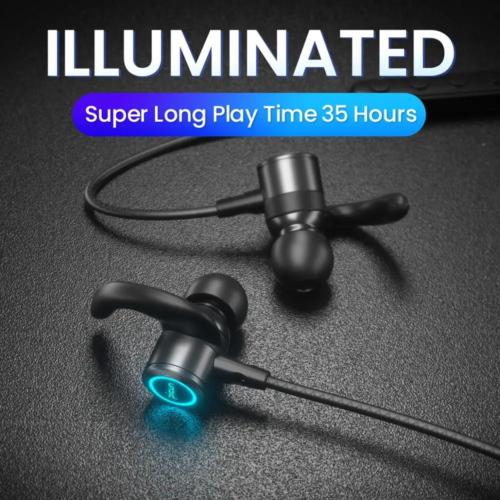 Новые Picun H26X Спорт bluetooth Беспроводной наушники v5.0 IPX7 гарнитура RGB светодиодный 7