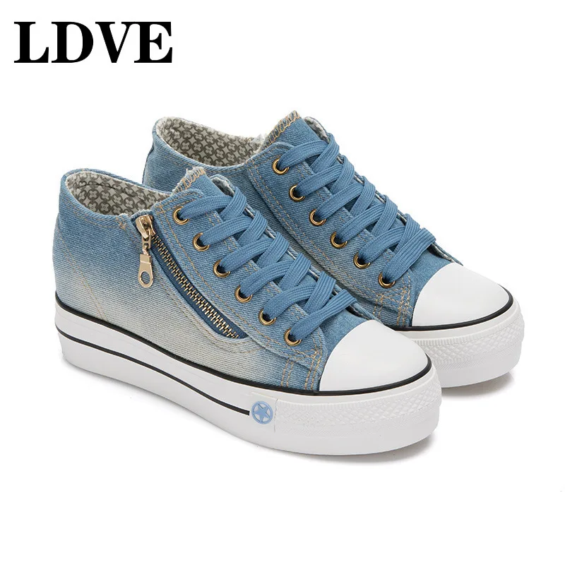 Женские кроссовки на платформе Новинка 2019 года повседневная обувь высоком