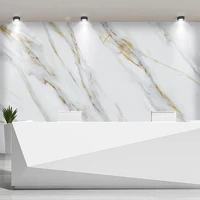 custom photo wallpaper modern jazz white marble fresco 3d golden stripe stone texture mural office reception 3d wall painting