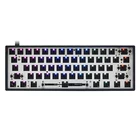 Механическая клавиатура gk61 gk61x 60% на заказ, rgb переключатель, светодиоды, разъем для горячей замены, мощное программное обеспечение type c pcb, разделенная клавиатура