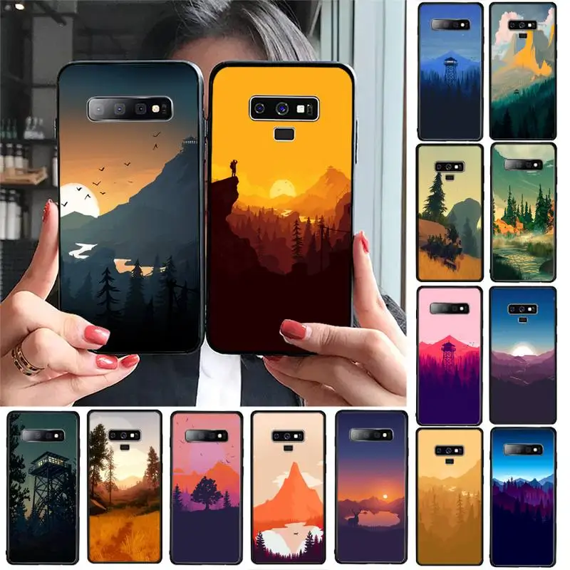 

Deep forest firewatch Phone Case For Samsung Galaxy A30 A20 S20 A50S A30S A71 A10 A10S A7 A8 A6 plus Cases