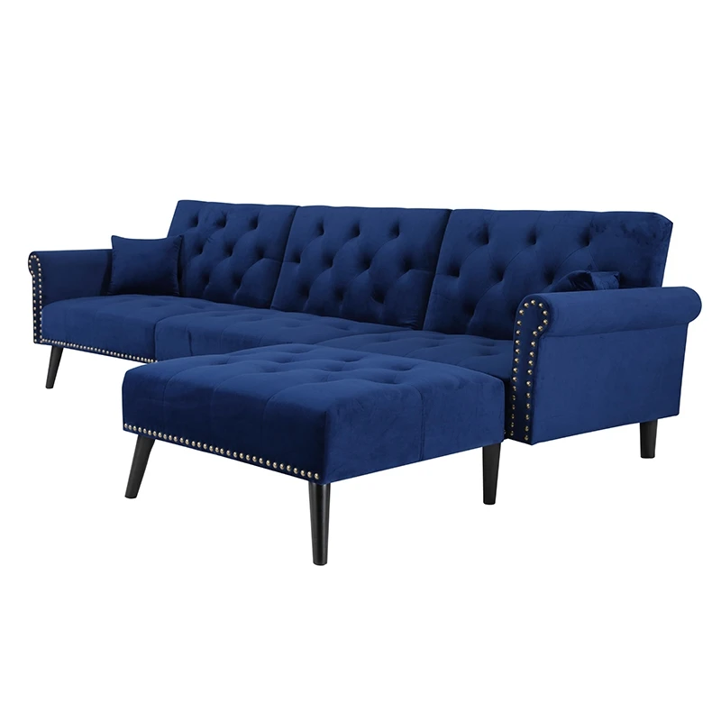 

Современный скандинавский секционный набор для дивана кровати бархат диван-кровать квартира кресло Giovanni для Гостиная мебель