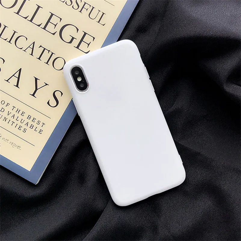 white ТПУ белый матовый чехол для huawei P20 Lite P30 P10 P9 P8 Коврики 10 20 Lite рro Nova 3 3i 3e 4 4e 5 P Smart силиконовые чехлы - Цвет: white