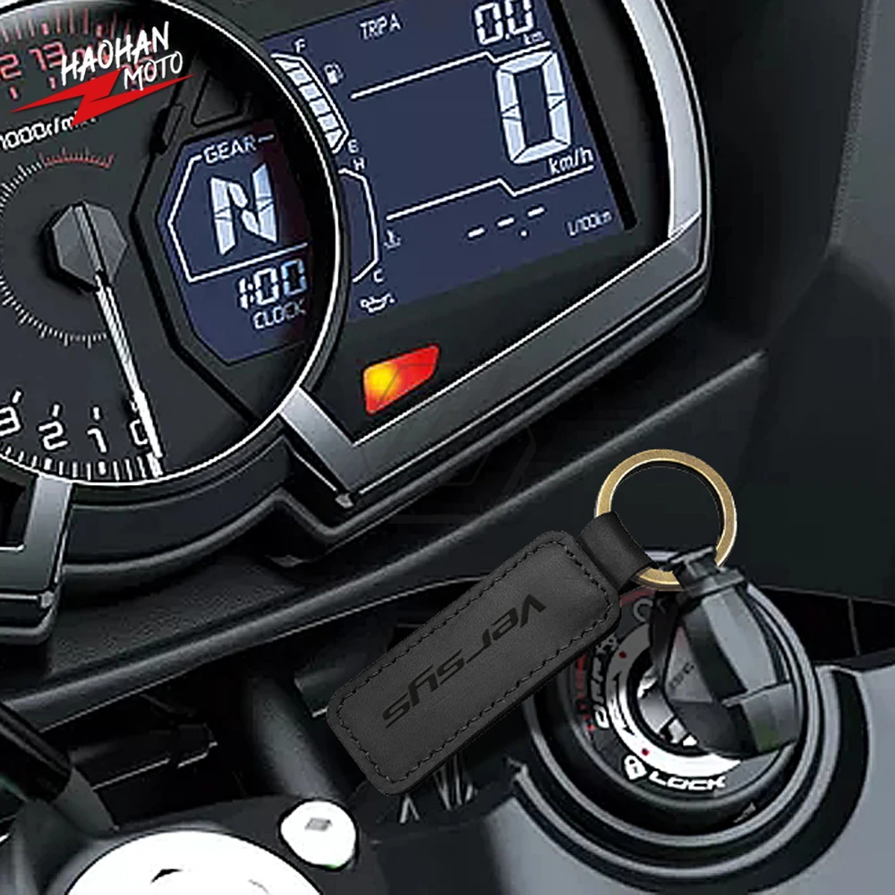 

Брелок для ключей Kawasaki Versys X-300, 650, 300, 400, из воловьей кожи