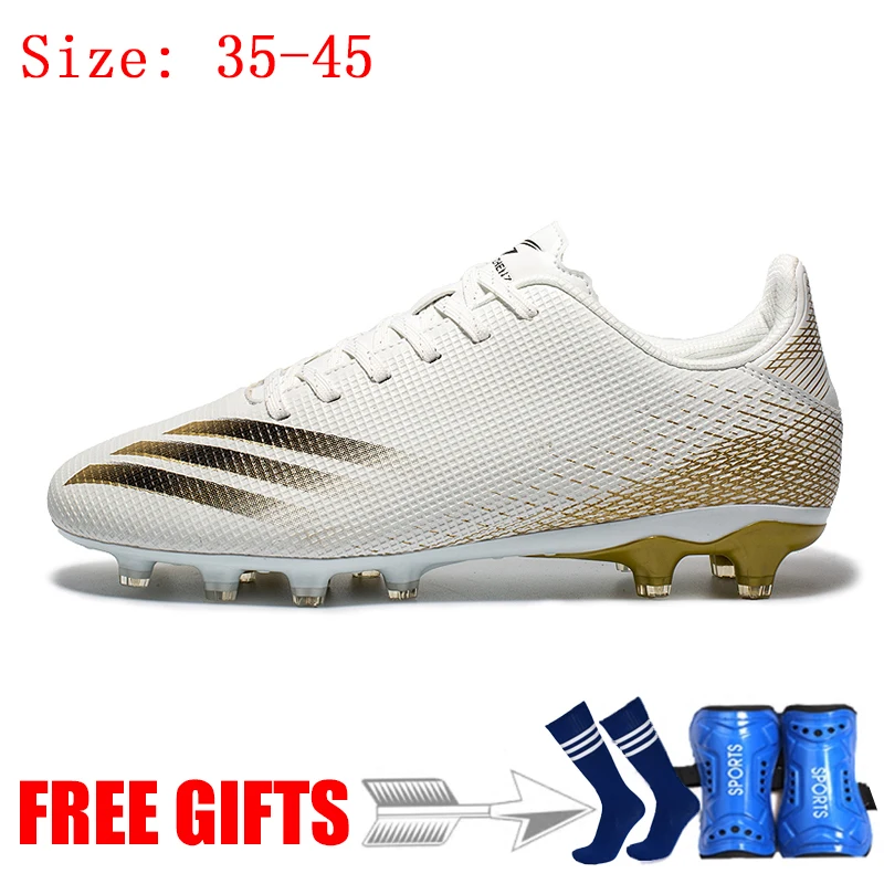 

Men's White Black X Ghosted AG/FG Sole Outdoor Cleats Football Boots Shoes Soccer Cleats Women Soccer Cleats Training Football