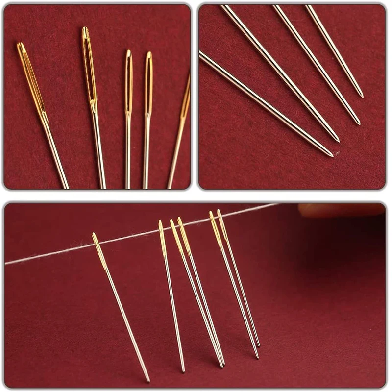 Иглы Dailylike большие из нержавеющей стали для вышивки крестиком 32 шт. 4 размера