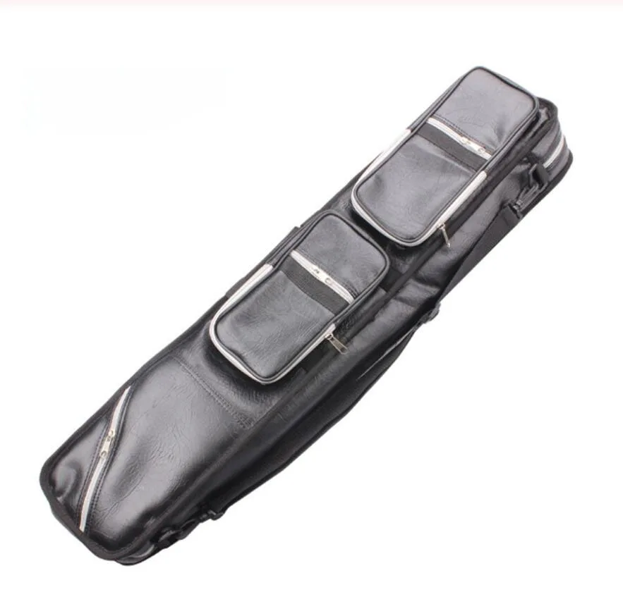 

Новинка, высокая емкость, 12 отверстий, мягкая искусственная кожа, 1/2, бильярдный бильярд, набор кия, чехол, Черный Бильярд, аксессуары, длина 80...