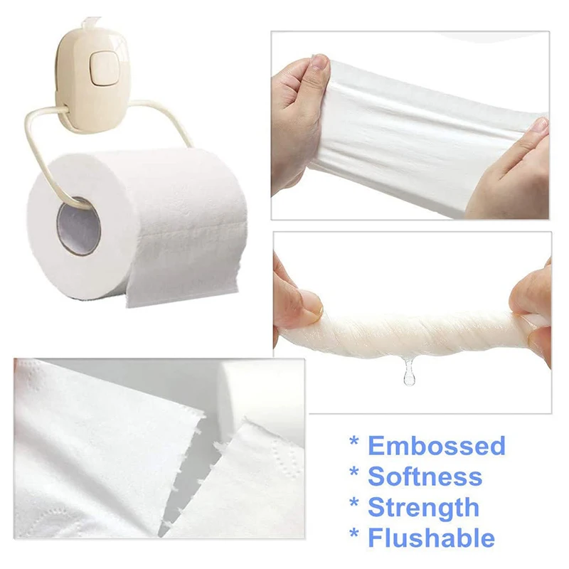 

20 Rolls of Thick Toilet Paper Toilet Paper, Embossed Three-Layer Toilet Paper Roll of Toilet Paper (80 G / Roll)