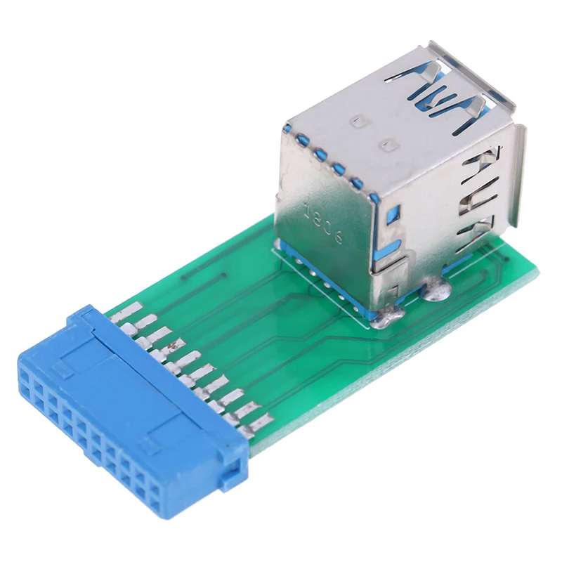 Новый 1 шт. материнская плата 20Pin разъем для 2 портов USB 3 0 Тип женский порт