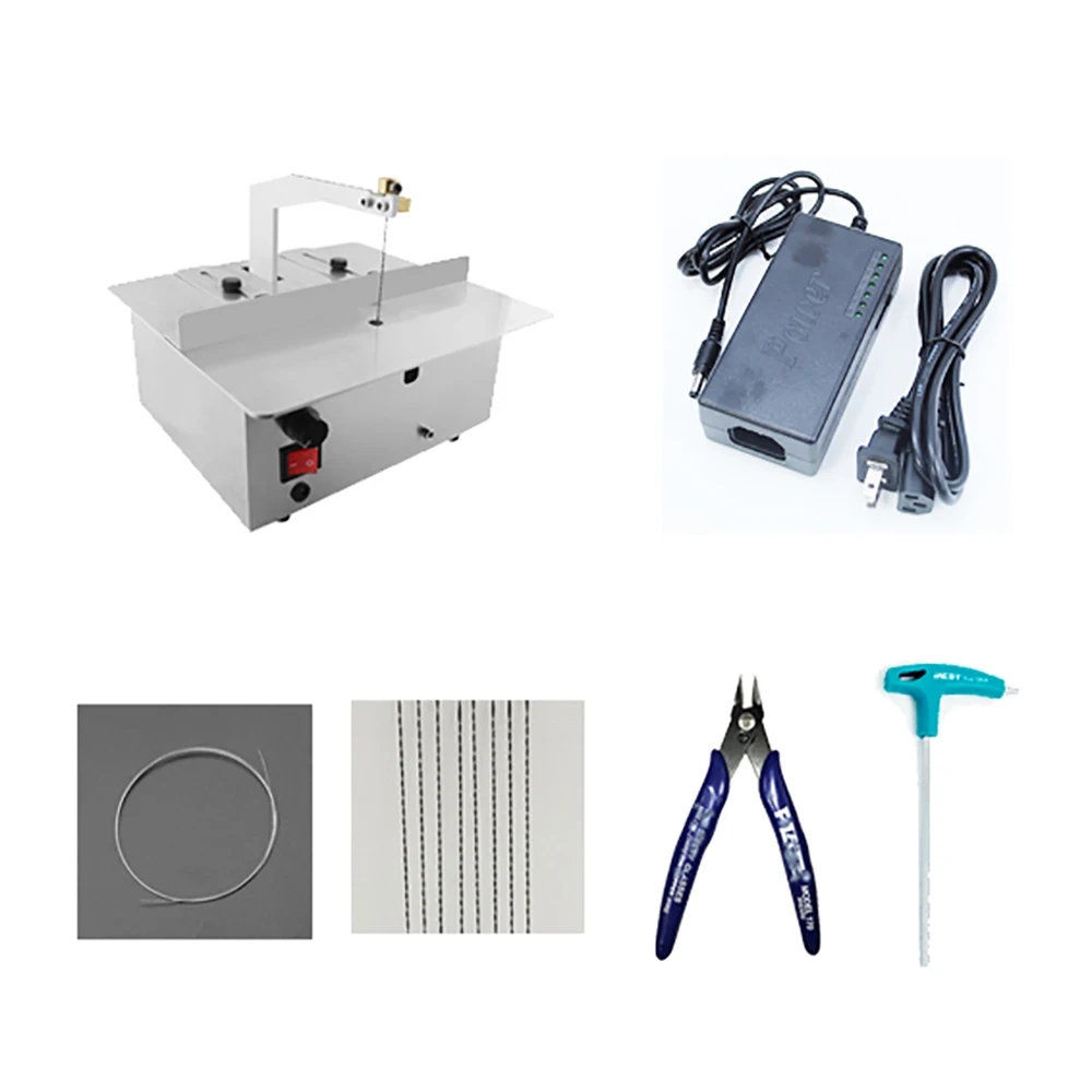 

AC 100-240V Electric Fretsaw Mini Bench Jig Saw DIY Emery Cutting Saw Gold Silver Copper Aluminum Hardwood Cutter 180W