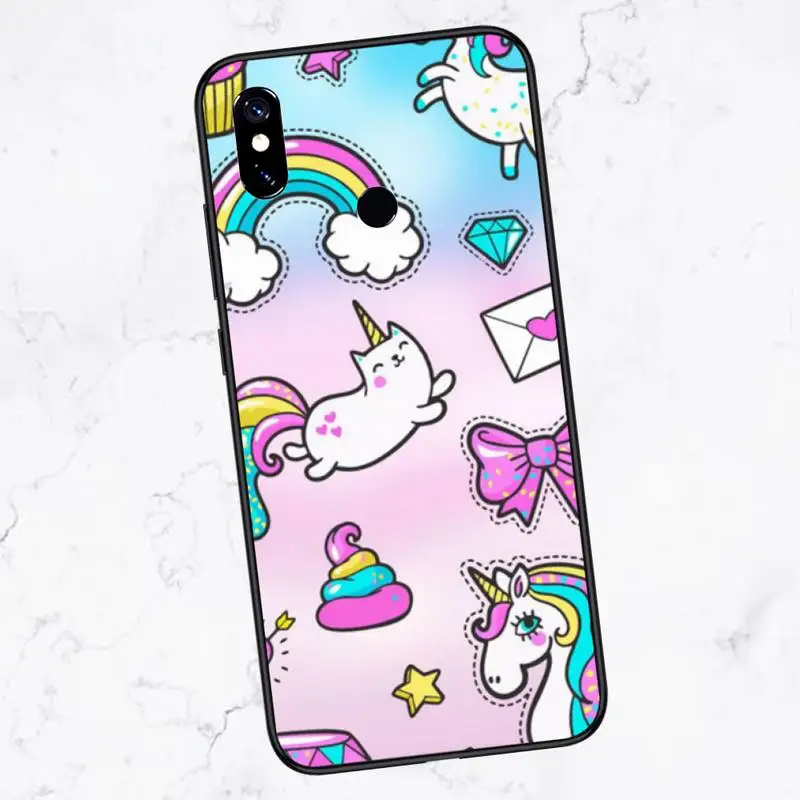 

Rainbow Unicorn Phone Case For Xiaomi Redmi note 4 4X 8T 9 9s 10 K20 K30 cc9 9t pro lite max