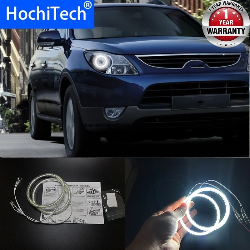 

HochiTech для Hyundai veracruz ix55 07-12 ультра яркие SMD белые светодиодсветодиодный глаза ангела лм комплект кольцевых гало дневные ходовые огни DRL