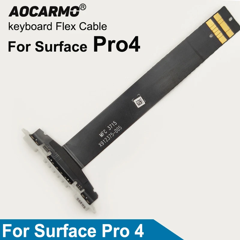 Aocarmo клавиатура Flex кабель для Microsoft Surface Pro 4 Pro4 гнездо платы гибкий X912375 007 005|Шлейфы