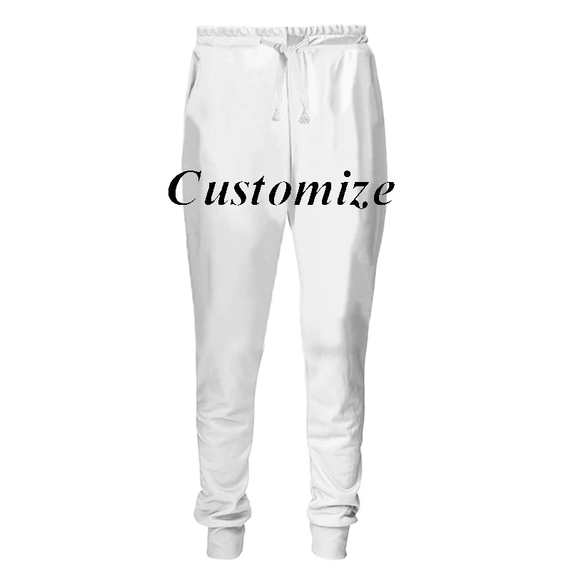 2020 Длинные мужские брюки с 3D принтом на заказ свободные средней длины рисунком