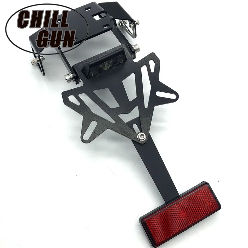 Мотоцикл LED свет ХВОСТ Tidy Fender номерной знак держатель Eliminator регистрации подходит