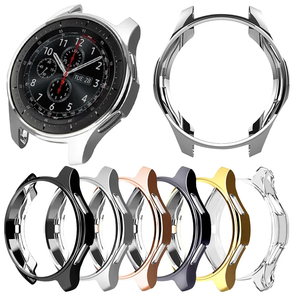 Чехол для samsung gear S3 frontier/Galaxy Watch 46 мм 42 мм бампер с мягким покрытием TPU аксессуары для умных часов защитный чехол