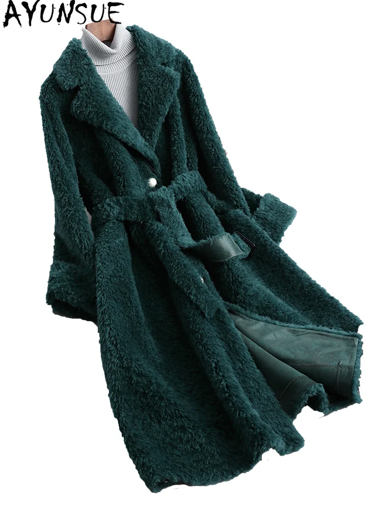 

Autumn Real Wool Jacket Women Winter Elegant Sheep Shearling Jacket Women's Fur Coat Female Jaqueta Feminina Gxy302