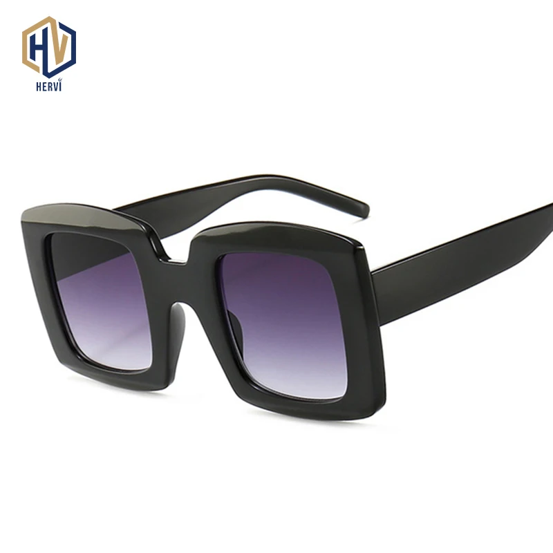 Женские квадратные солнцезащитные очки брендовые дизайнерские большого размера