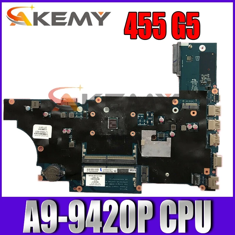 

For HP PROBOOK 455 G5 Laptop Motherboard With A9-9420P CPU L15822-601 L15822-001 DAX9AAMB6E0 tested ok