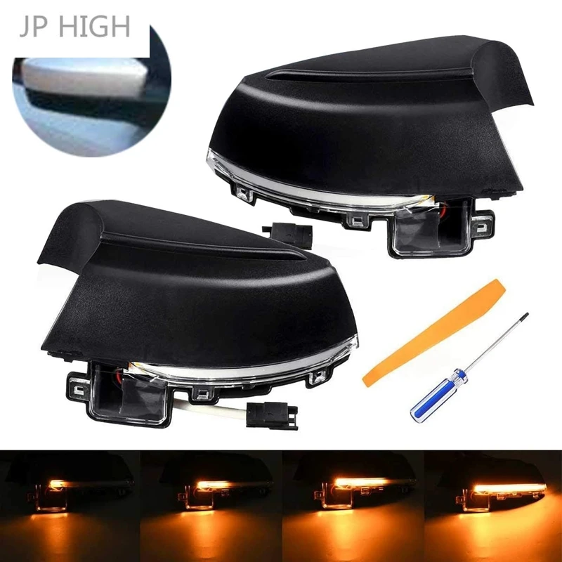 

Car LED Dynamic Turn Signal Light Side Mirror Light Blinker Indicator For-VW-Polo MK5 Facelift 6C 2014- 6R 2009-2013