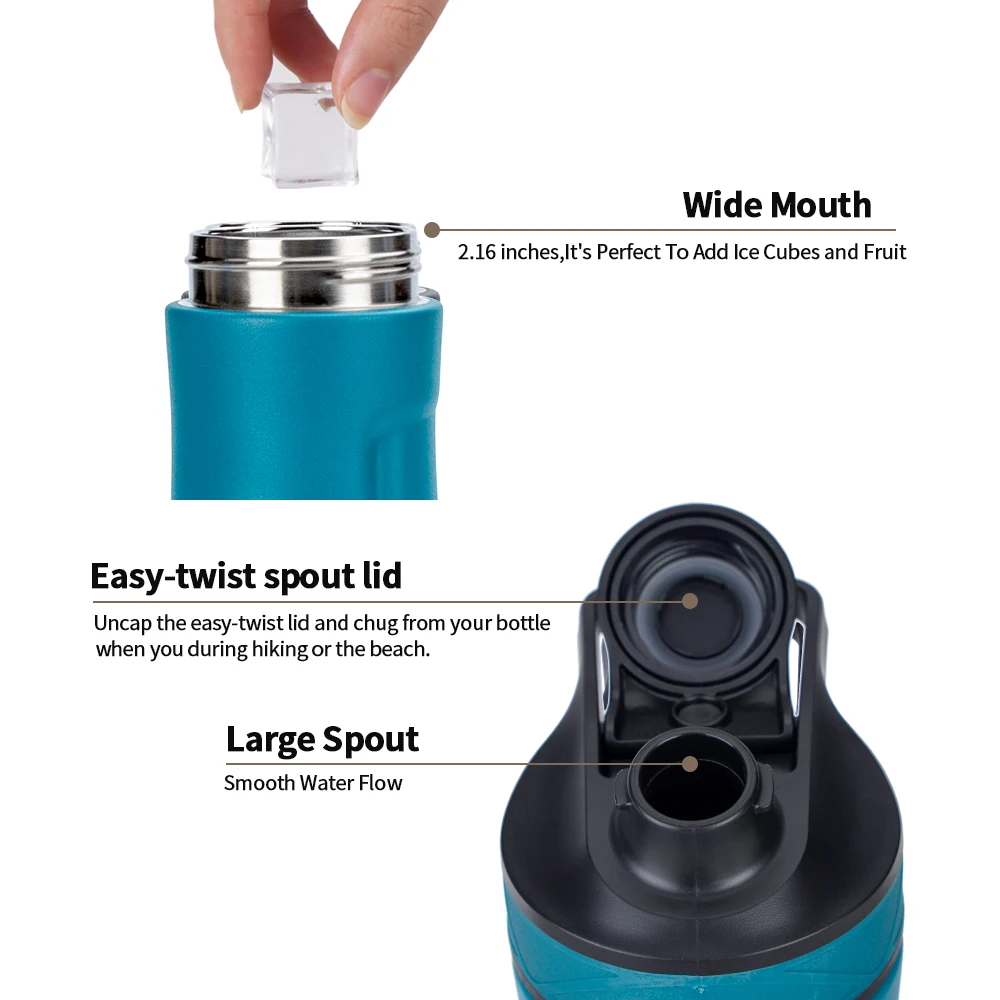 

Amazlife Stainless Steel Thermos 12oz Vacuum Insulated Tumbler Double Wall Thermo Cup Travel Car Mugs Water Bottle For Drinking