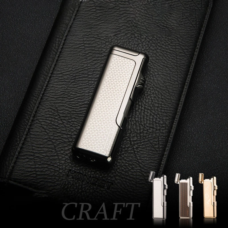 Заправляемая Бутановая газовая зажигалка 1300 C ветрозащитная фонарь Галка