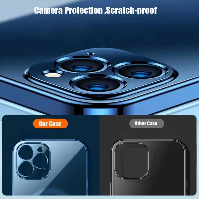 Магнитный чехол для iPhone 12/13 защитный Magsafing 11Pro Max 13 Mini ProMax прозрачный из ТПУ с