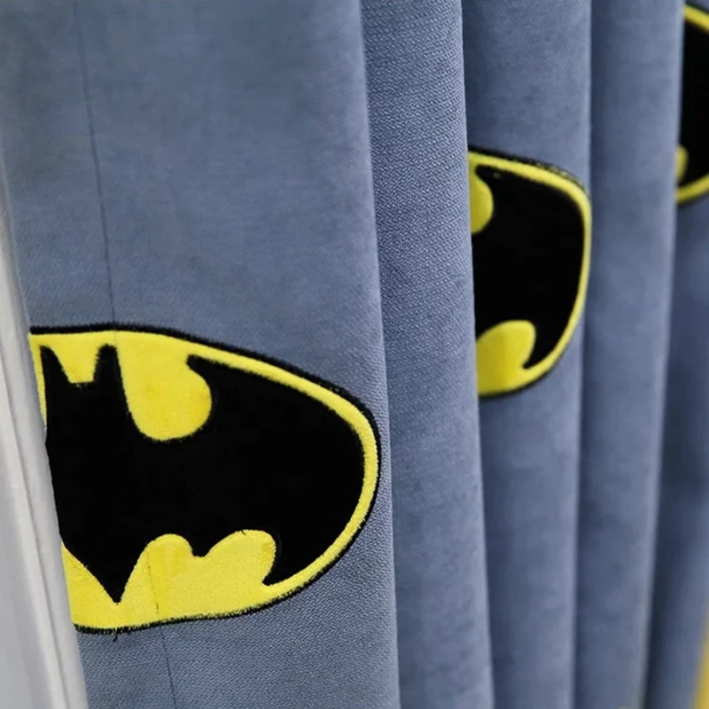 Мультяшная занавеска для Детская комната мальчиков летучая мышь Затемняющая