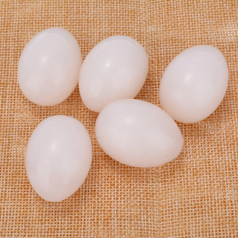 10x белый твердый пластиковый искусственный голубь яйца инкубационные