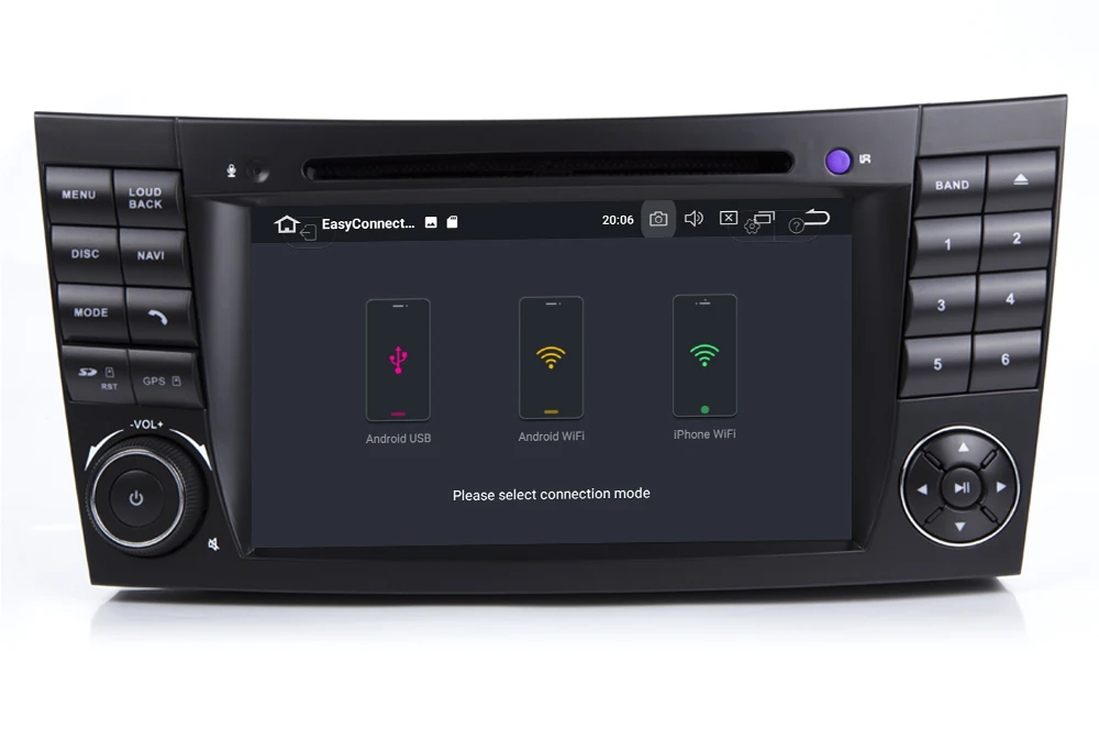 Автомобильный DVD плеер HIRIOT Android 10 с GPS для Mercedes Benz E class W211 E200 E220 E280 E300 E350 CLS CLASS W219