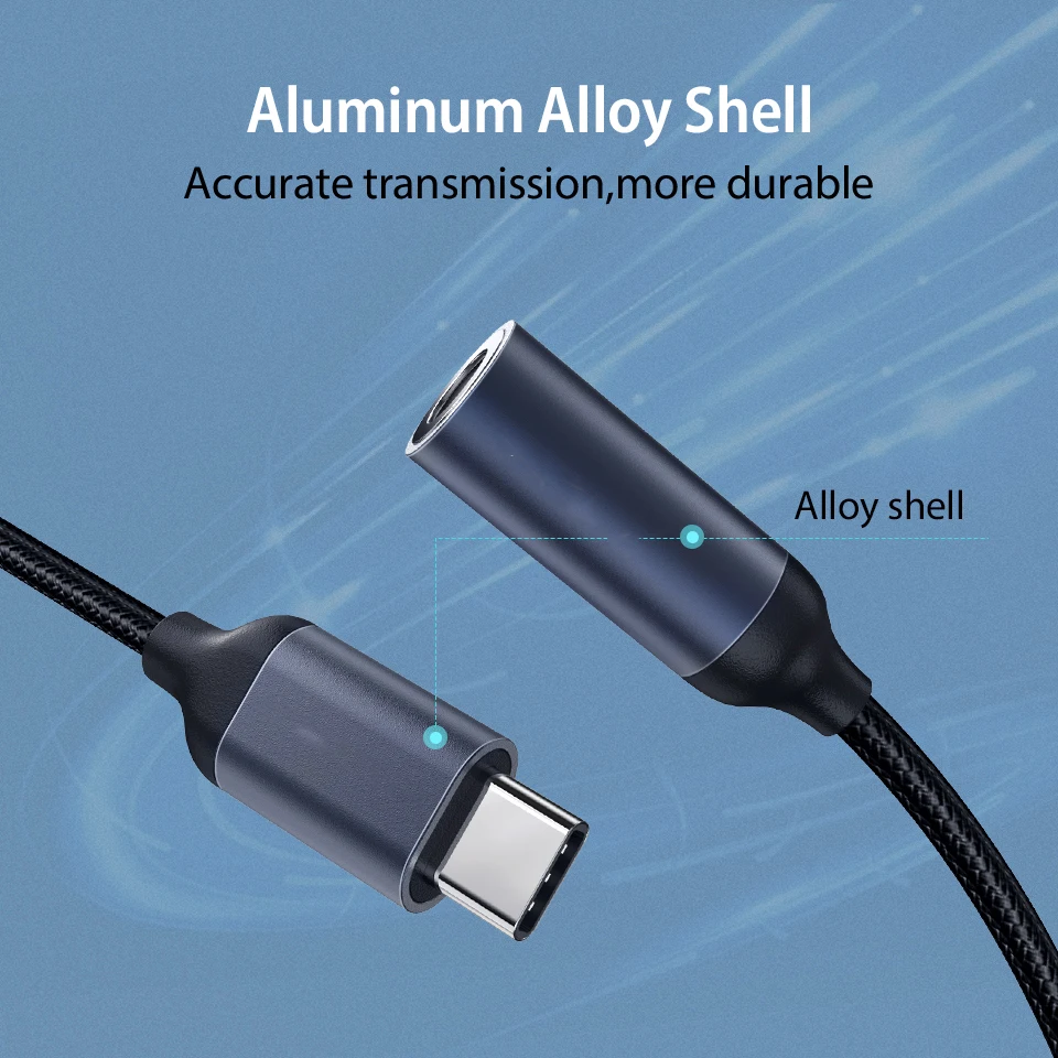 USB Type C на 3 5 мм разъем для наушников Aux аудио кабель адаптер Xiaomi mi10 9t Black Shark Helo huawei p40