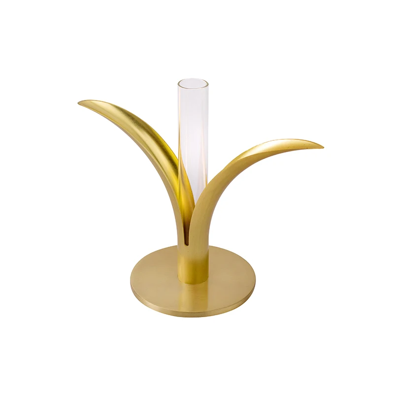 Латунный Подсвечник современный дизайн стеклянный подсвечник в скандинавском